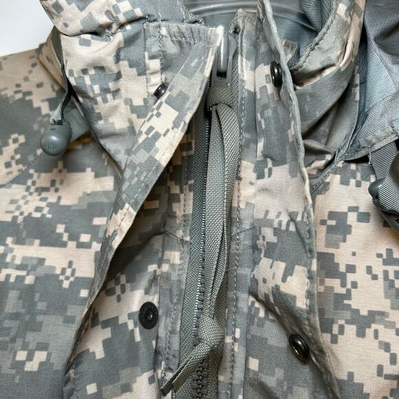 Camouflage Military Parka Jacket Camo Coat Nylon Hooded Cold Weather Medium - Picture 4 of 13